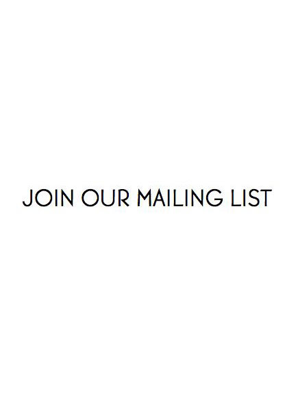 Join Our Mailing List