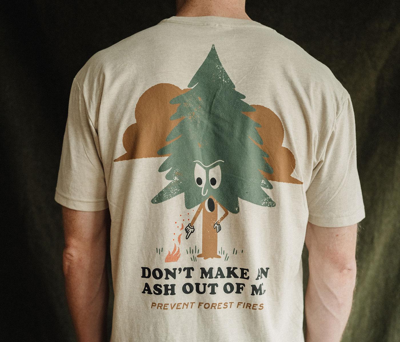 Prevent Forest Fire Graphic T-Shirt